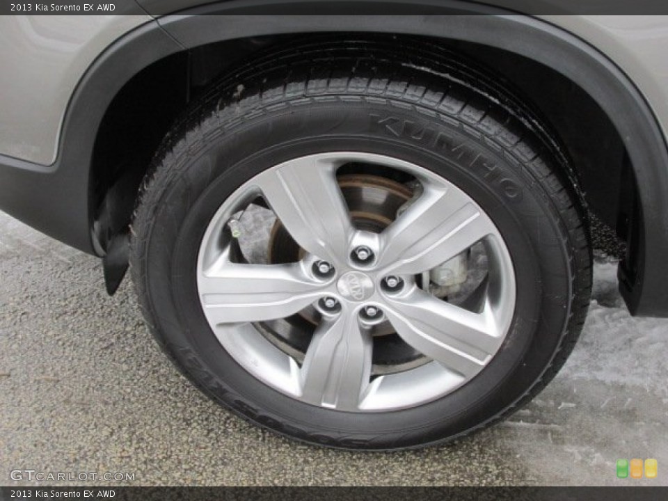 2013 Kia Sorento EX AWD Wheel and Tire Photo #75595505
