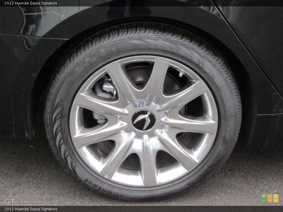 2013 Hyundai Equus Signature Wheel and Tire Photo #75600356