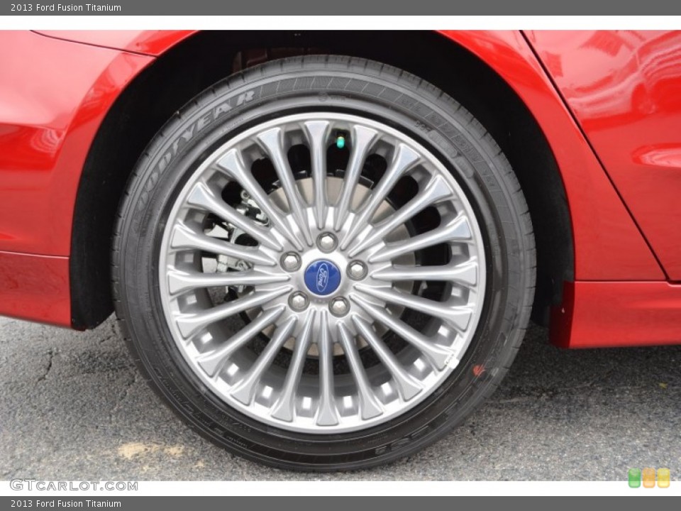 2013 Ford Fusion Titanium Wheel and Tire Photo #75601115
