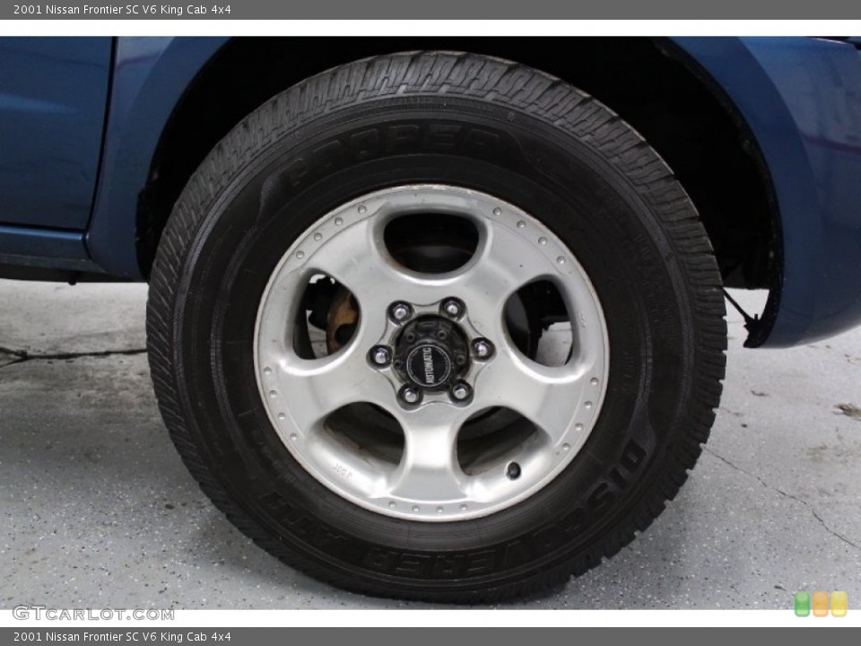 2001 Nissan Frontier SC V6 King Cab 4x4 Wheel and Tire Photo #75603887