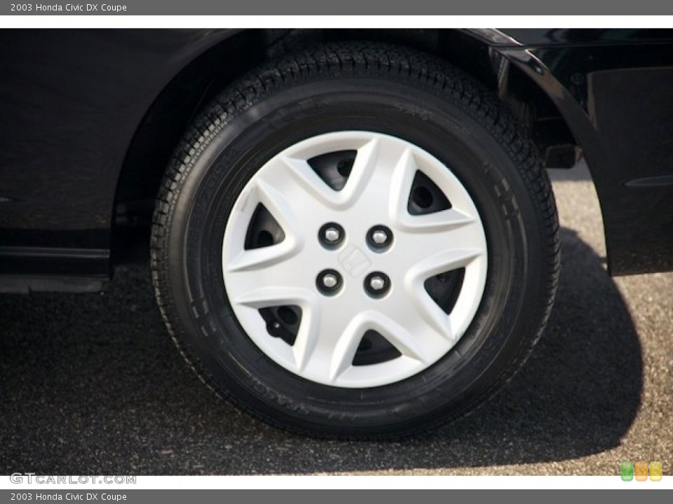 2003 Honda Civic DX Coupe Wheel and Tire Photo #75613002