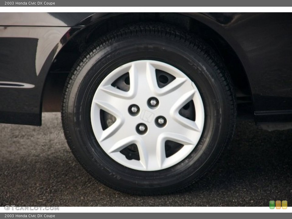 2003 Honda Civic DX Coupe Wheel and Tire Photo #75613022
