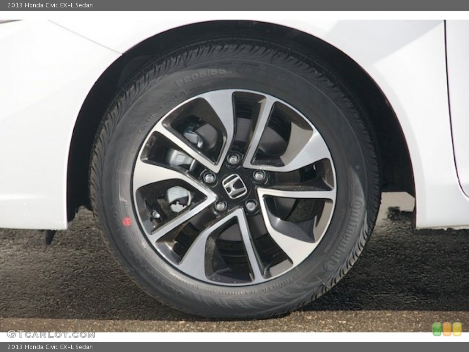 2013 Honda Civic EX-L Sedan Wheel and Tire Photo #75614268