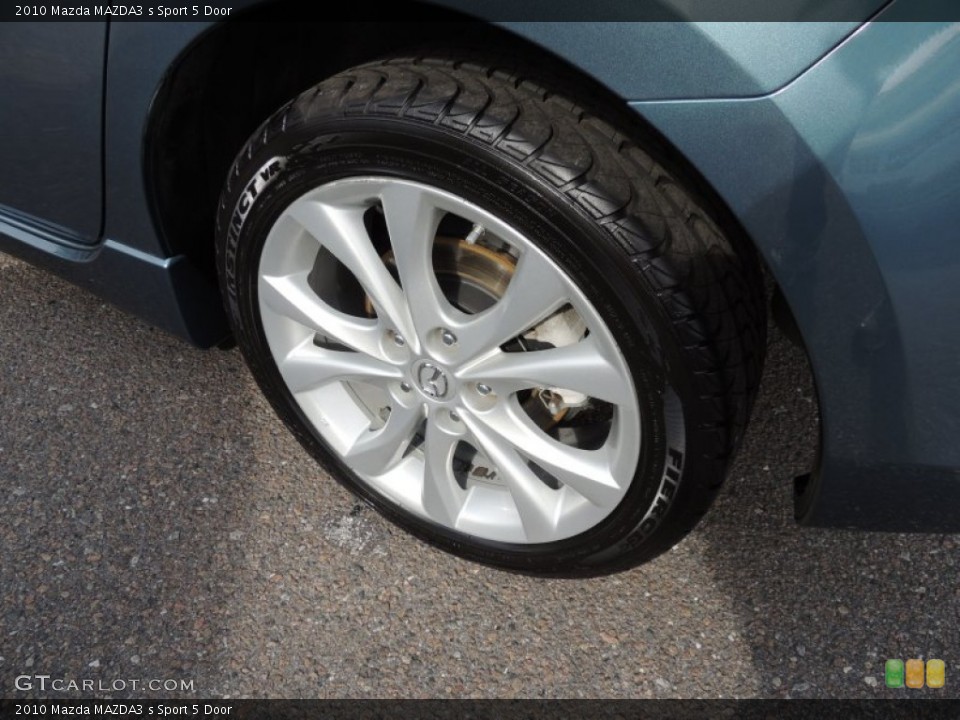 2010 Mazda MAZDA3 s Sport 5 Door Wheel and Tire Photo #75615081