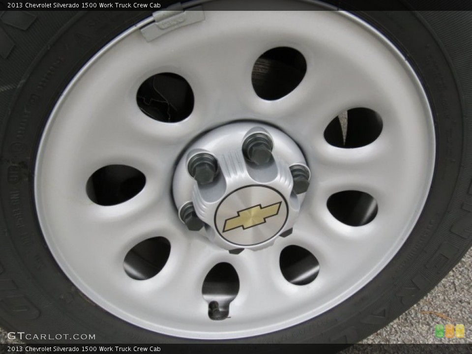 2013 Chevrolet Silverado 1500 Work Truck Crew Cab Wheel and Tire Photo #75622725