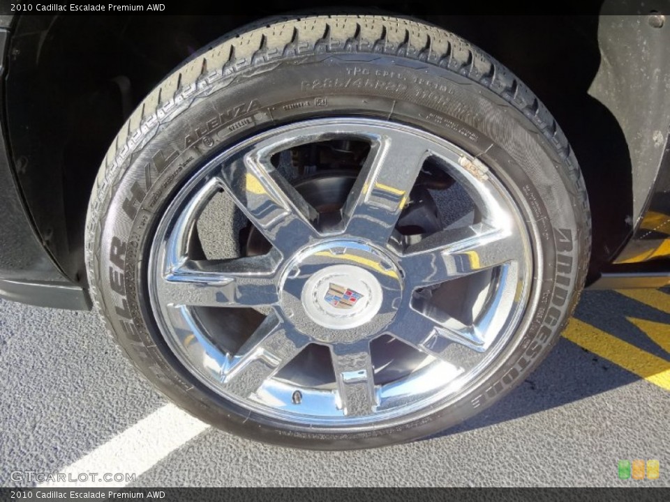 2010 Cadillac Escalade Premium AWD Wheel and Tire Photo #75628607
