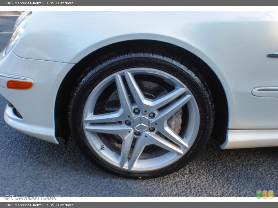 2009 Mercedes-Benz CLK 350 Cabriolet Wheel and Tire Photo #75631168