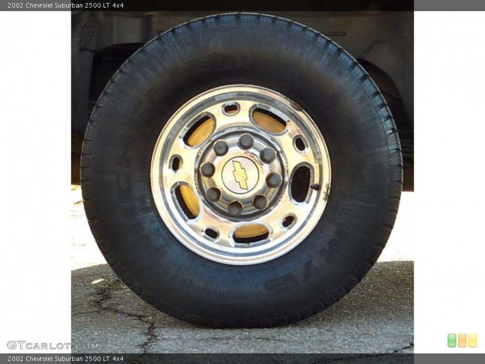2002 Chevrolet Suburban 2500 LT 4x4 Wheel and Tire Photo #75635022