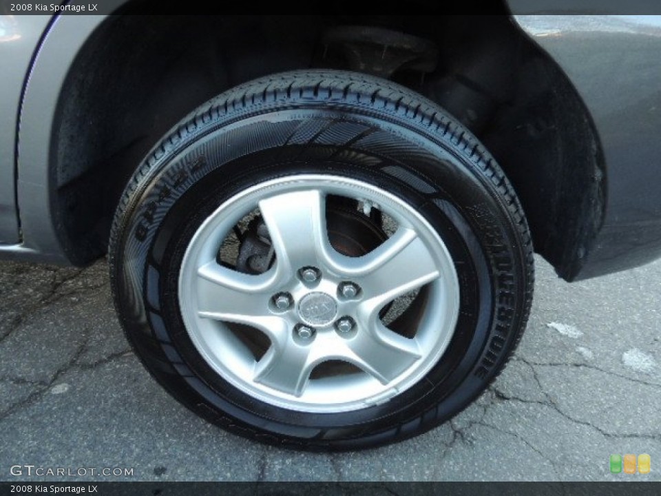 2008 Kia Sportage LX Wheel and Tire Photo #75637278