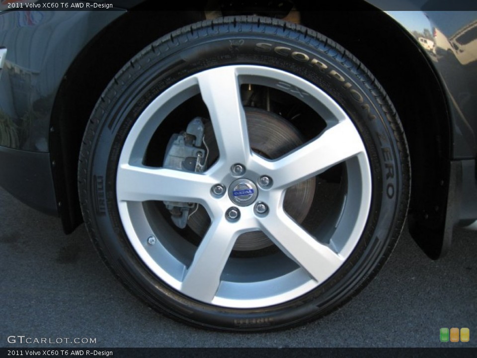 2011 Volvo XC60 T6 AWD R-Design Wheel and Tire Photo #75649281