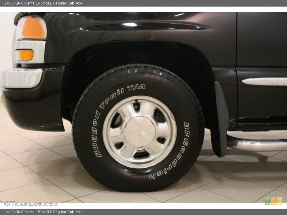 2003 GMC Sierra 1500 SLE Regular Cab 4x4 Wheel and Tire Photo #75657819