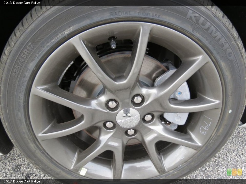 2013 Dodge Dart Rallye Wheel and Tire Photo #75666987
