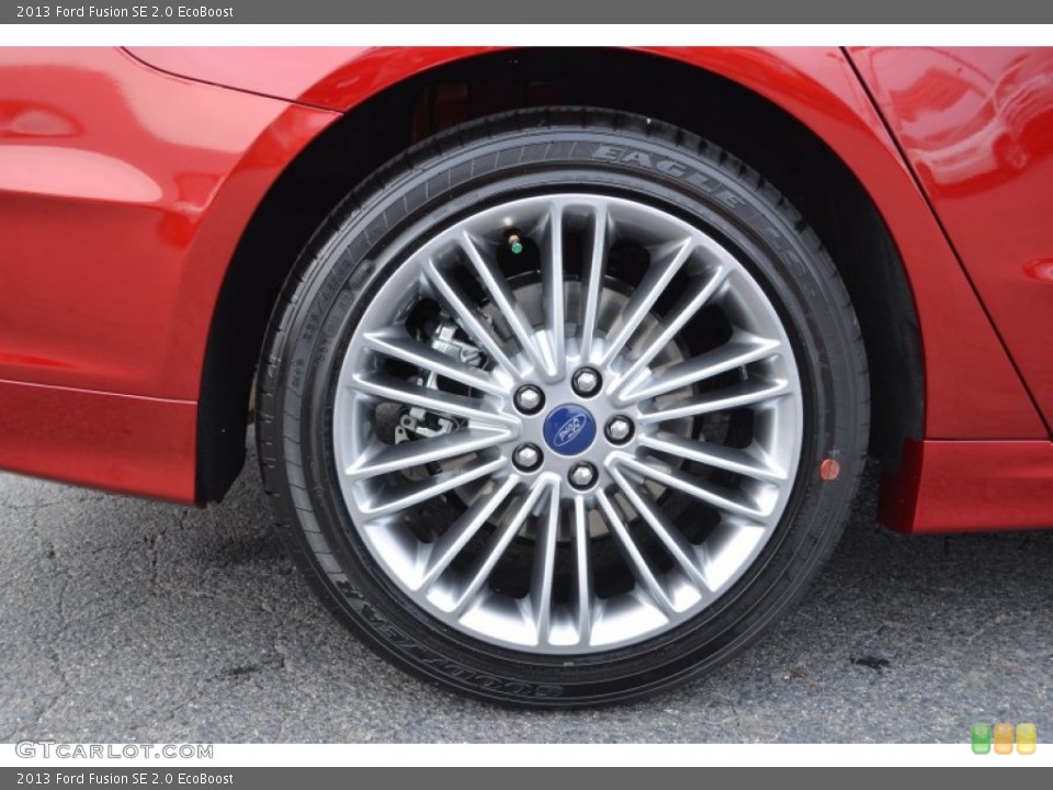 2013 Ford Fusion SE 2.0 EcoBoost Wheel and Tire Photo #75672668