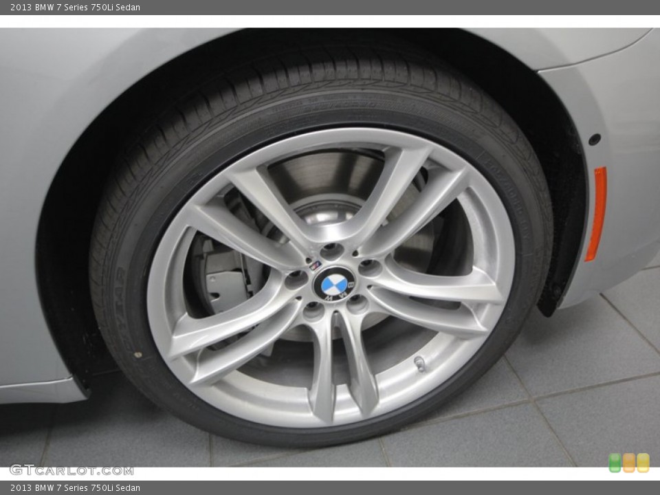 2013 BMW 7 Series 750Li Sedan Wheel and Tire Photo #75681396