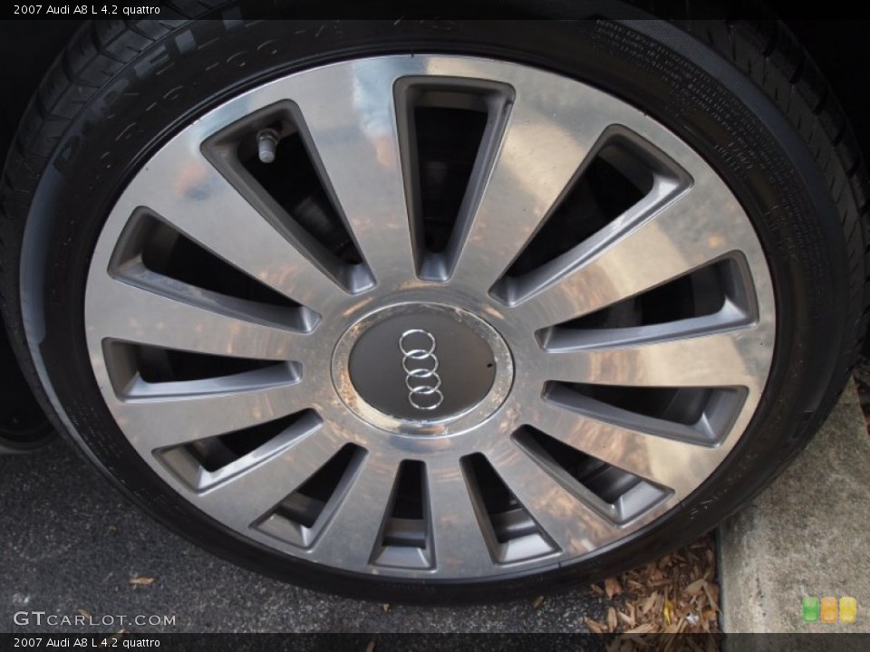 2007 Audi A8 L 4.2 quattro Wheel and Tire Photo #75682505