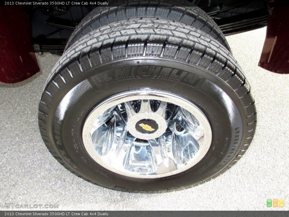 2013 Chevrolet Silverado 3500HD LT Crew Cab 4x4 Dually Wheel and Tire Photo #75706401