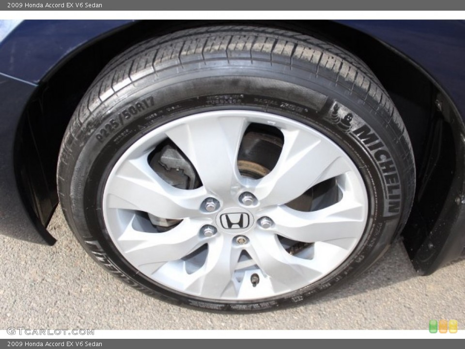 2009 Honda Accord EX V6 Sedan Wheel and Tire Photo #75711273