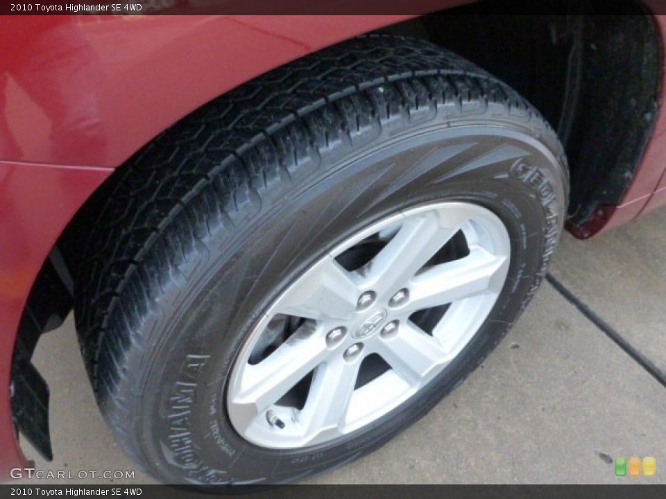 2010 Toyota Highlander SE 4WD Wheel and Tire Photo #75732704