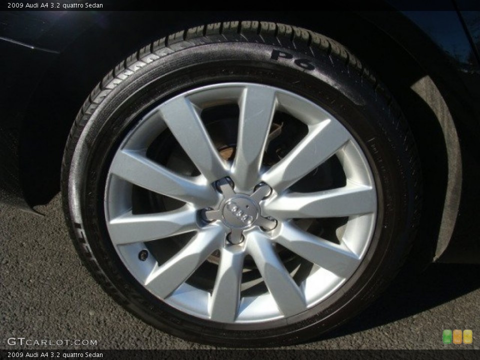 2009 Audi A4 3.2 quattro Sedan Wheel and Tire Photo #75738694