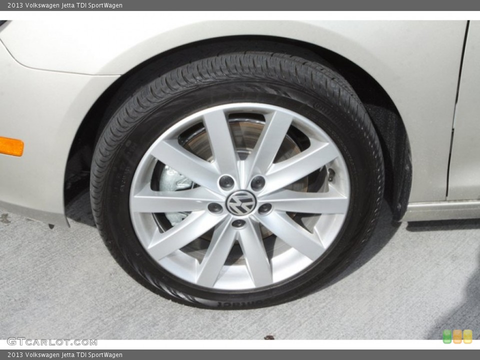 2013 Volkswagen Jetta TDI SportWagen Wheel and Tire Photo #75752015