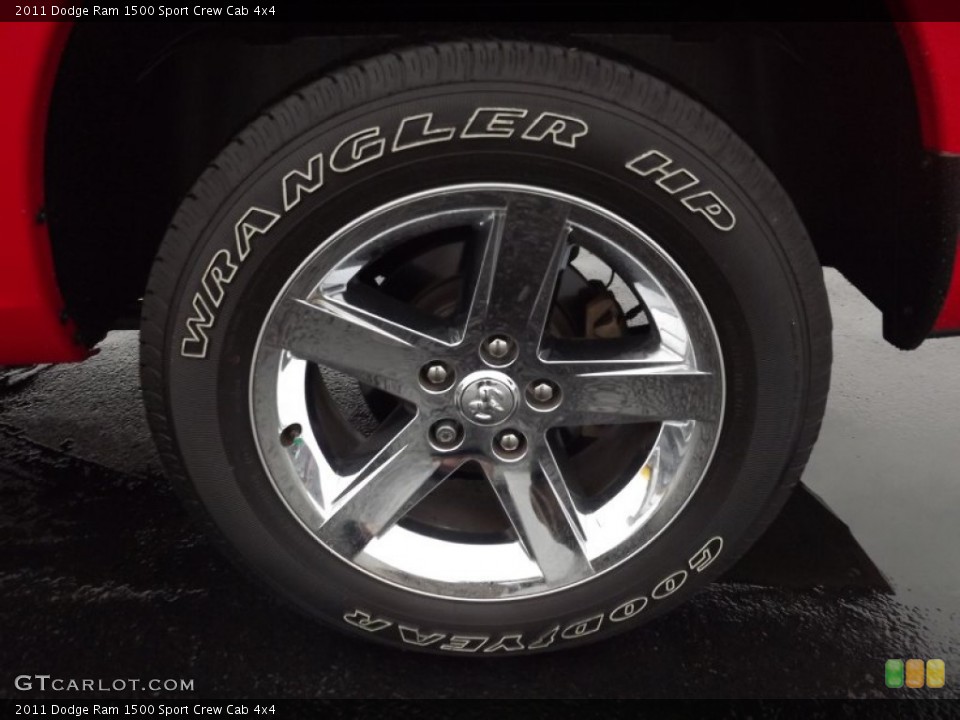 2011 Dodge Ram 1500 Sport Crew Cab 4x4 Wheel and Tire Photo #75755654