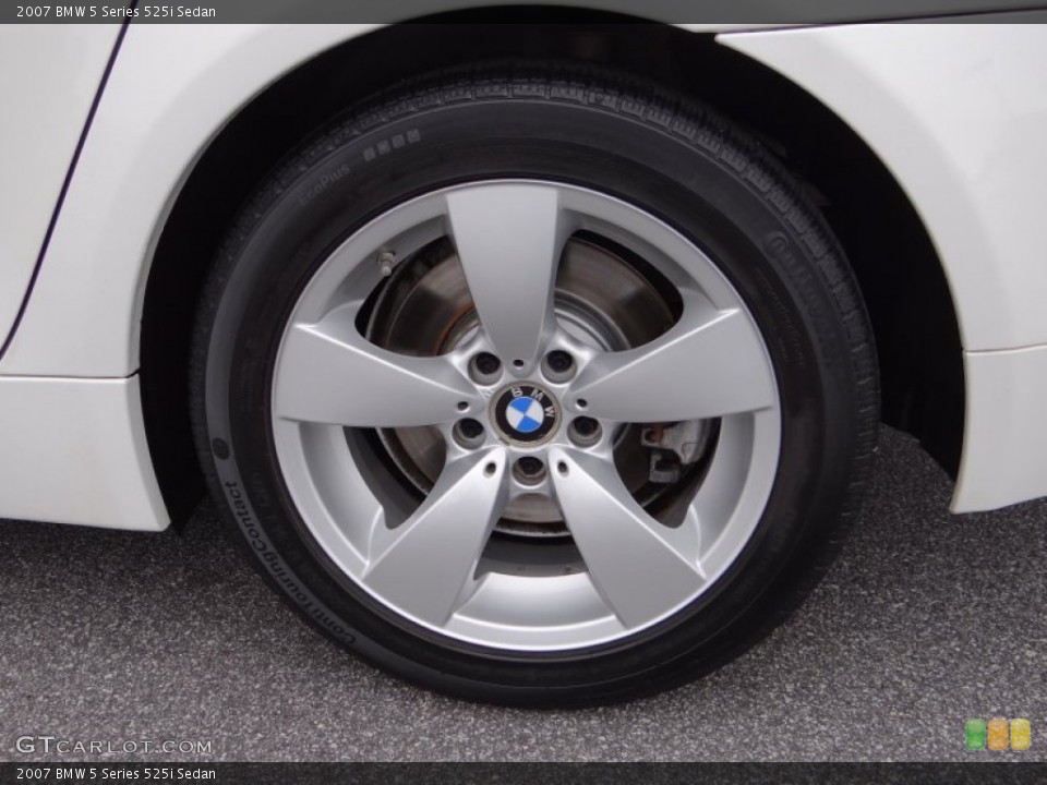 2007 BMW 5 Series 525i Sedan Wheel and Tire Photo #75759320