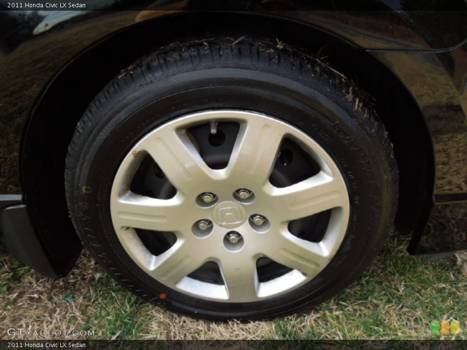2011 Honda Civic LX Sedan Wheel and Tire Photo #75774614