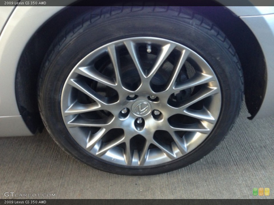 2009 Lexus GS 350 AWD Wheel and Tire Photo #75778757