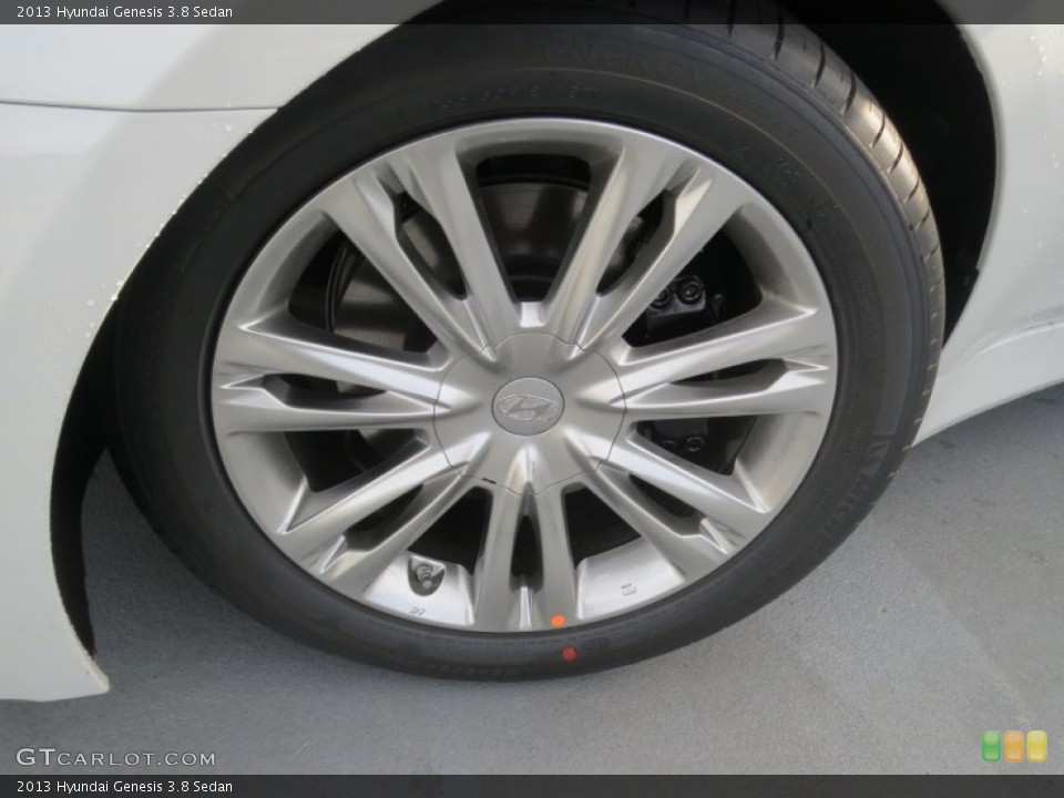2013 Hyundai Genesis 3.8 Sedan Wheel and Tire Photo #75779576