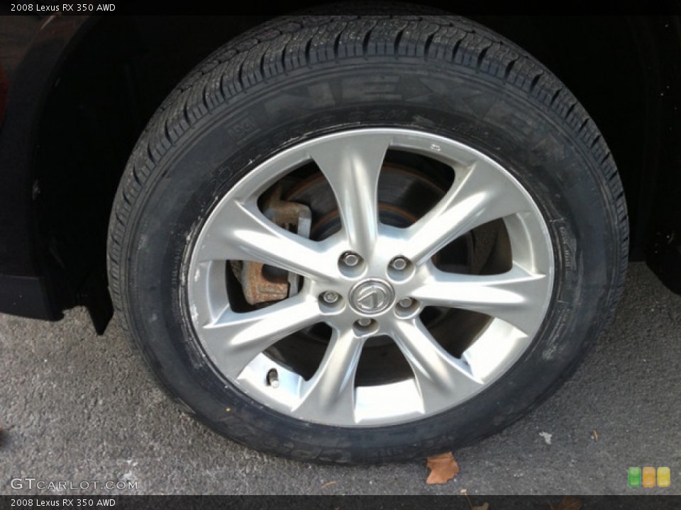 2008 Lexus RX 350 AWD Wheel and Tire Photo #75780509