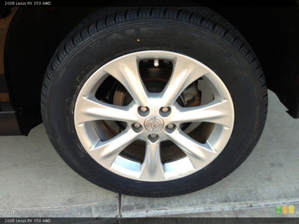 2008 Lexus RX 350 AWD Wheel and Tire Photo #75780529