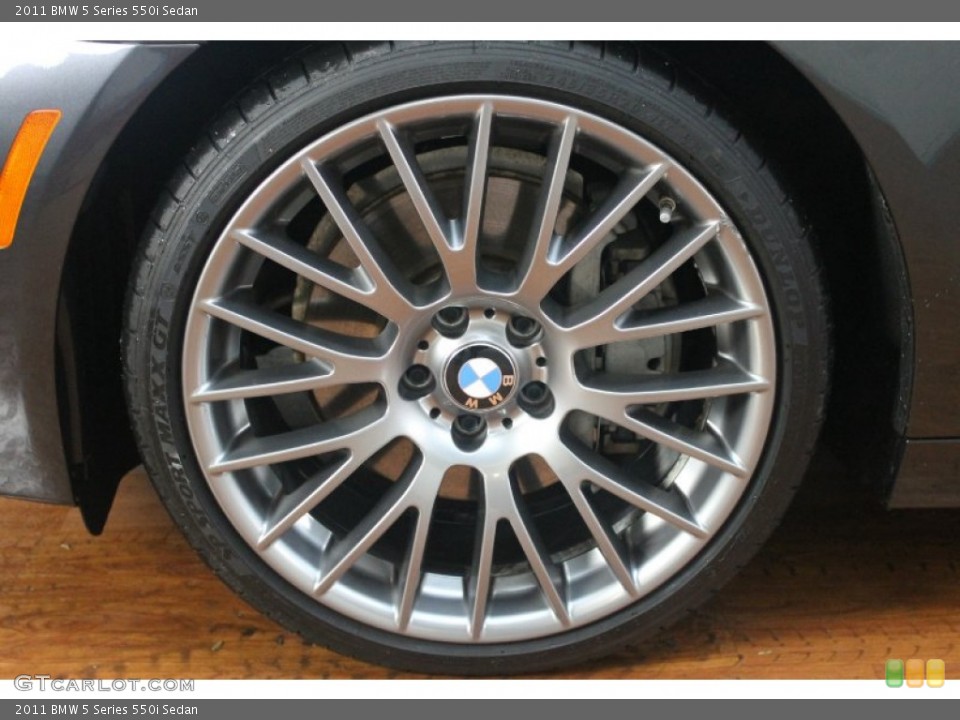 2011 BMW 5 Series 550i Sedan Wheel and Tire Photo #75803755