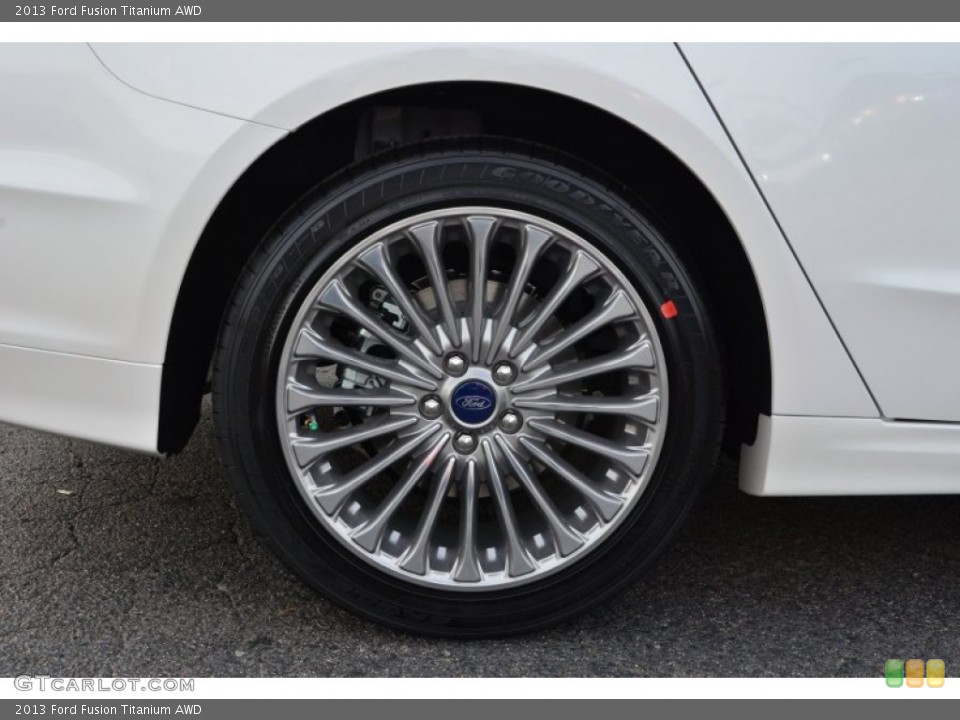 2013 Ford Fusion Titanium AWD Wheel and Tire Photo #75821656