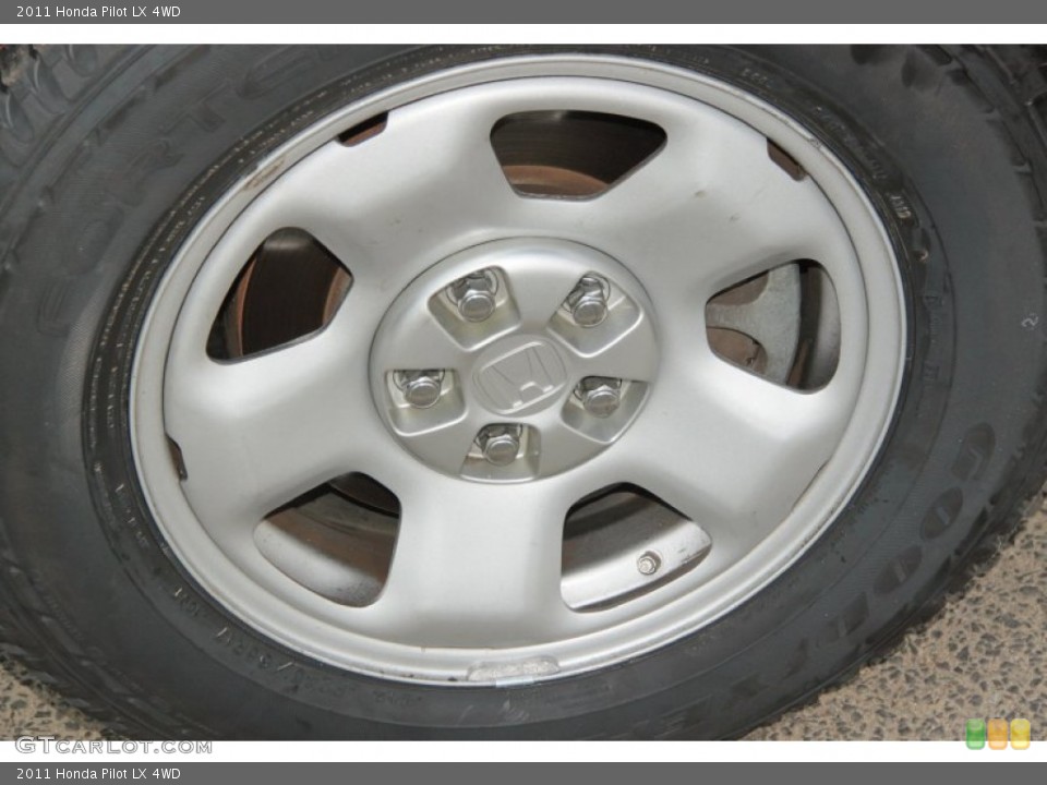 2011 Honda Pilot LX 4WD Wheel and Tire Photo #75821789