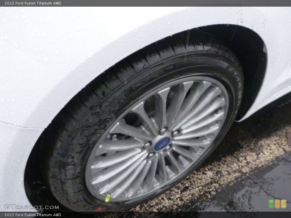 2013 Ford Fusion Titanium AWD Wheel and Tire Photo #75825034