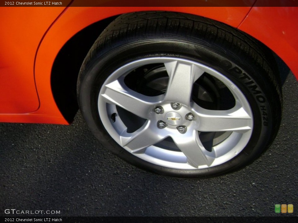 2012 Chevrolet Sonic LTZ Hatch Wheel and Tire Photo #75852586