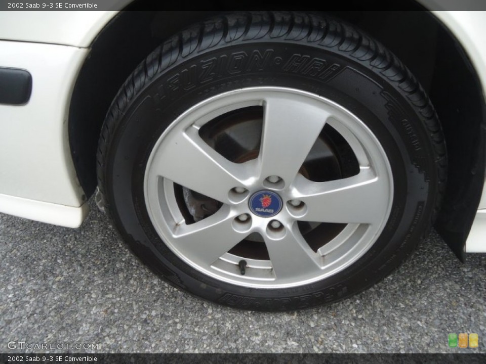 2002 Saab 9-3 SE Convertible Wheel and Tire Photo #75854626