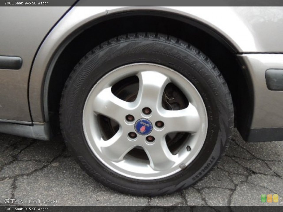 2001 Saab 9-5 SE Wagon Wheel and Tire Photo #75898862