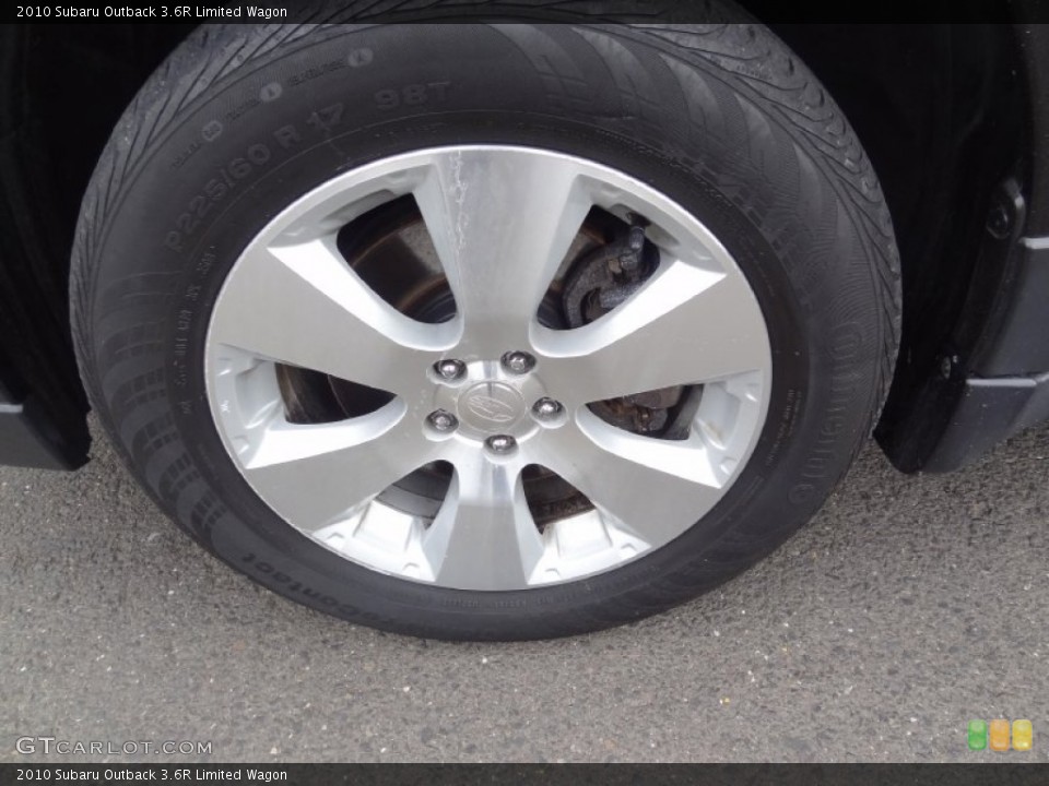 2010 Subaru Outback 3.6R Limited Wagon Wheel and Tire Photo #75902744