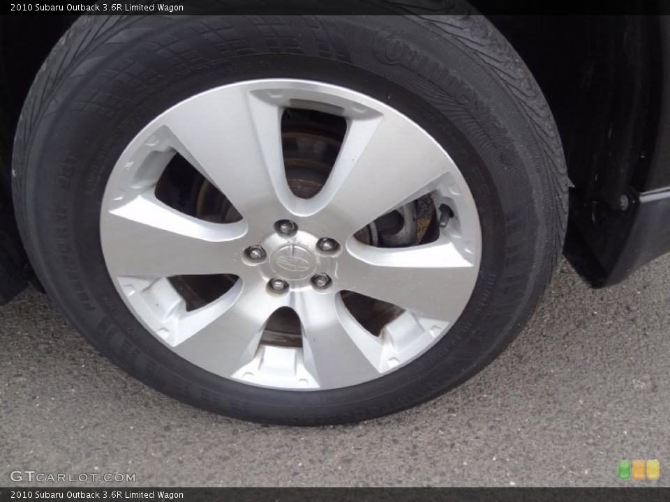 2010 Subaru Outback 3.6R Limited Wagon Wheel and Tire Photo #75902761
