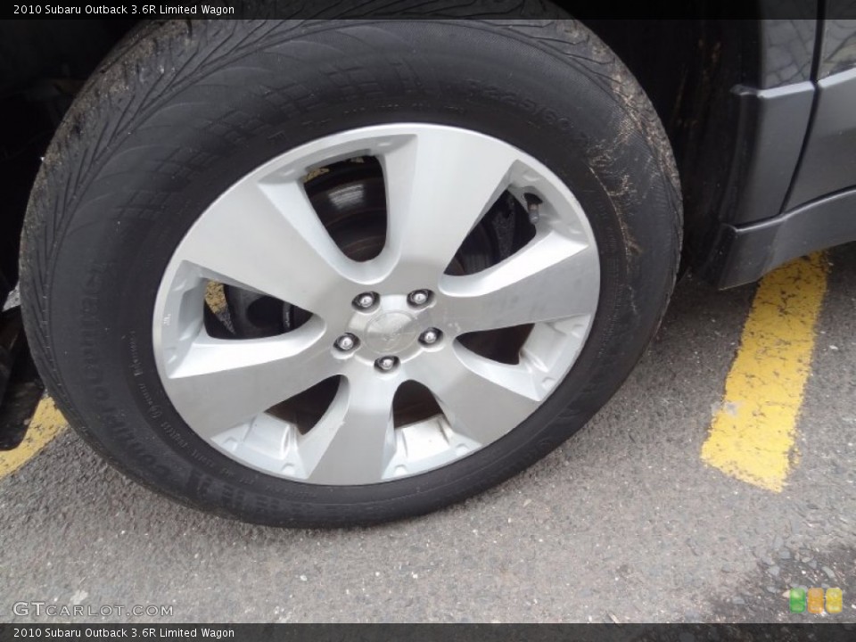 2010 Subaru Outback 3.6R Limited Wagon Wheel and Tire Photo #75902777