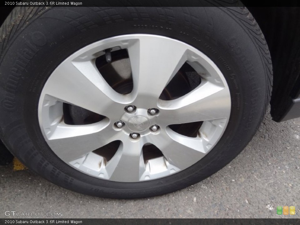 2010 Subaru Outback 3.6R Limited Wagon Wheel and Tire Photo #75902795