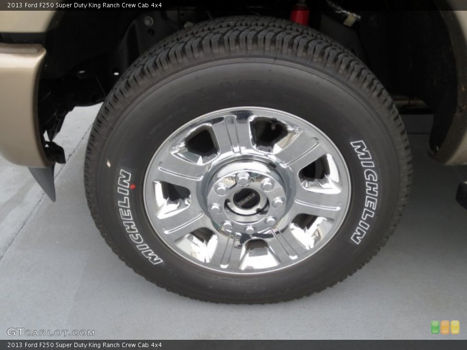 2013 Ford F250 Super Duty King Ranch Crew Cab 4x4 Wheel and Tire Photo #75911014