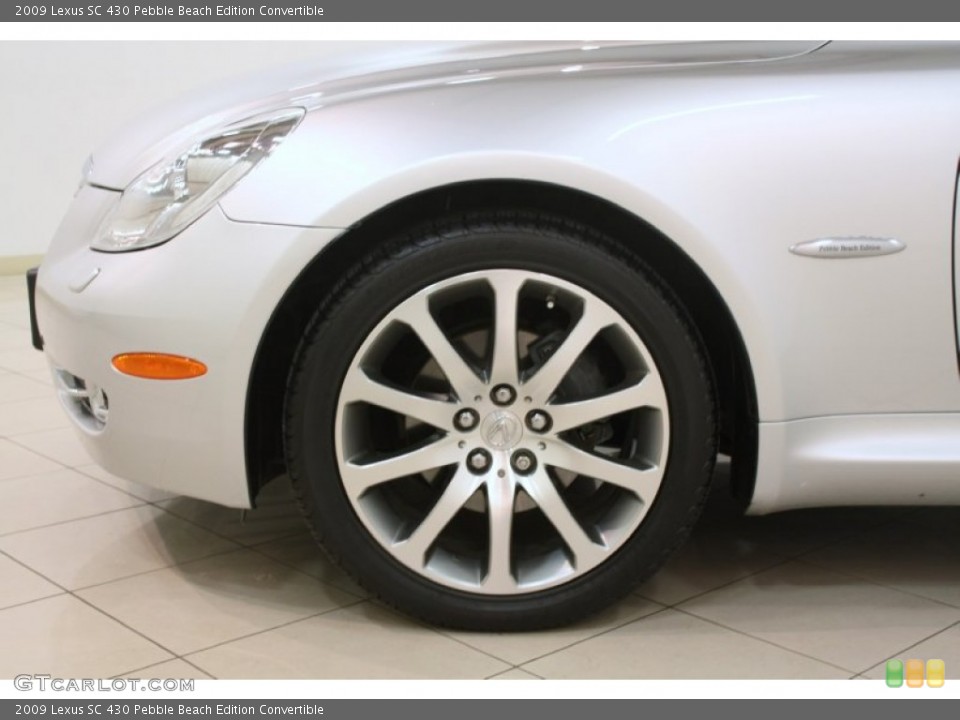 2009 Lexus SC 430 Pebble Beach Edition Convertible Wheel and Tire Photo #75912680