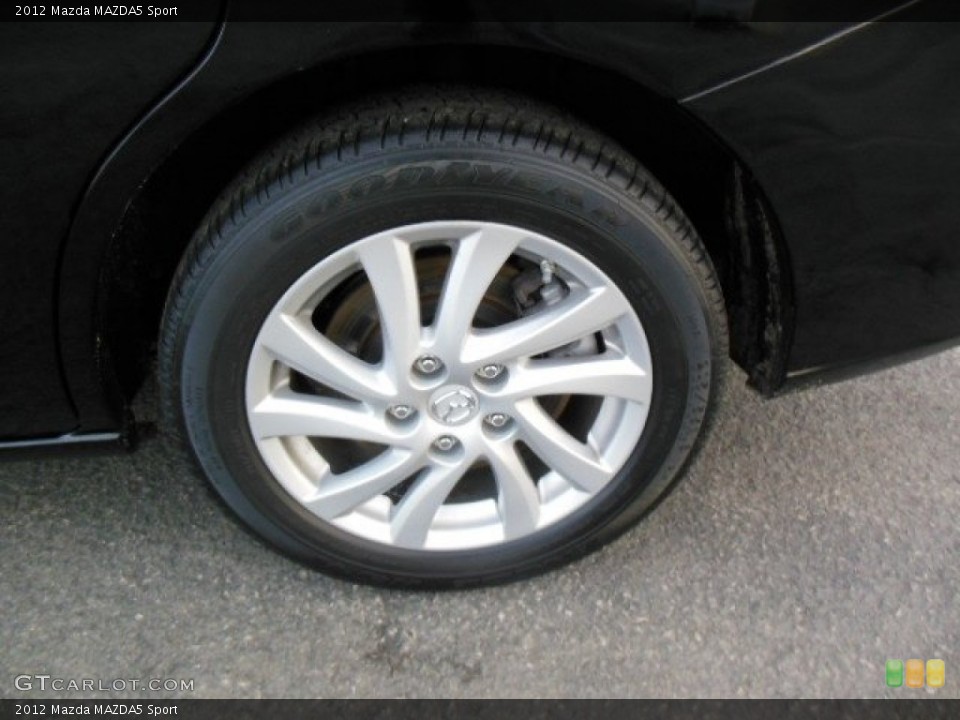 2012 Mazda MAZDA5 Sport Wheel and Tire Photo #75936108