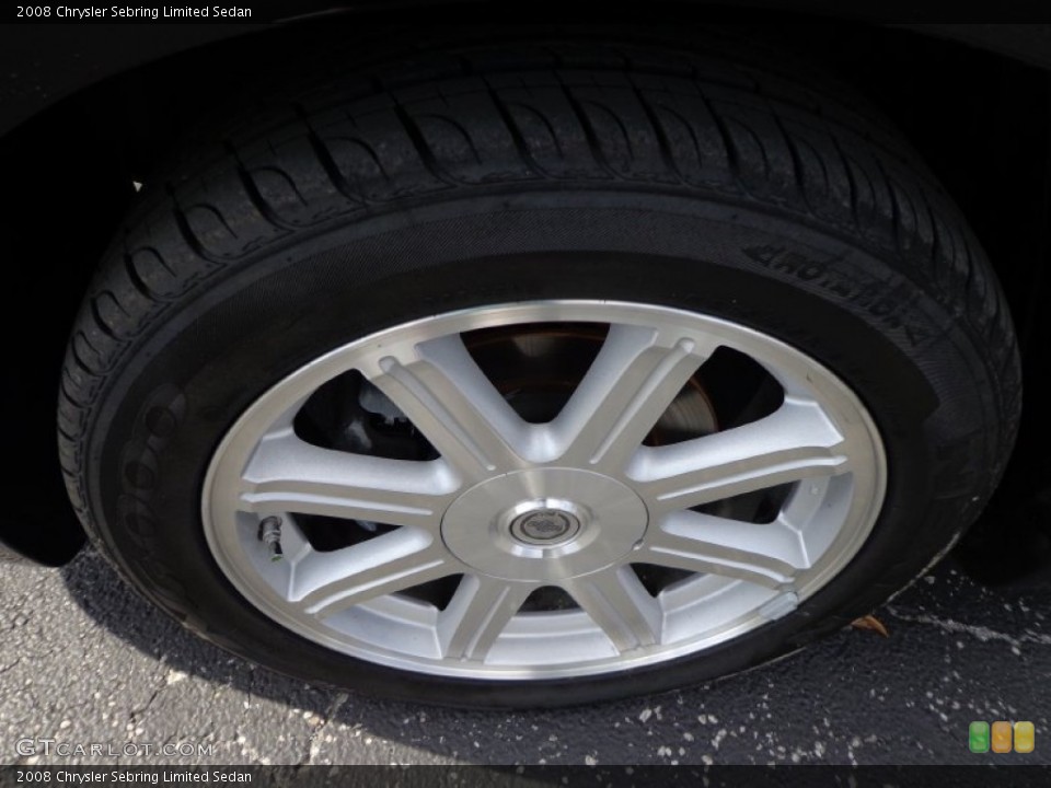 2008 Chrysler Sebring Limited Sedan Wheel and Tire Photo #75946282
