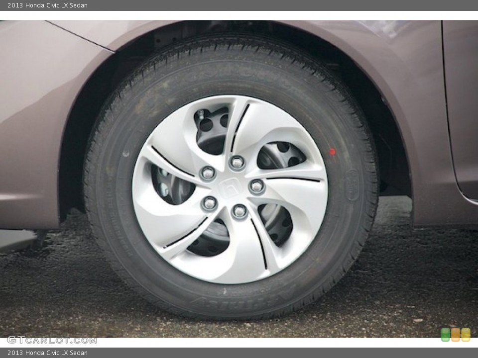 2013 Honda Civic LX Sedan Wheel and Tire Photo #75947020