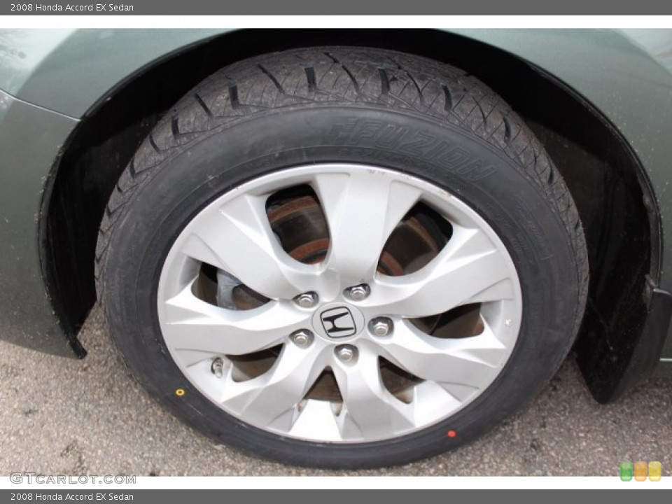 2008 Honda Accord EX Sedan Wheel and Tire Photo #75956176