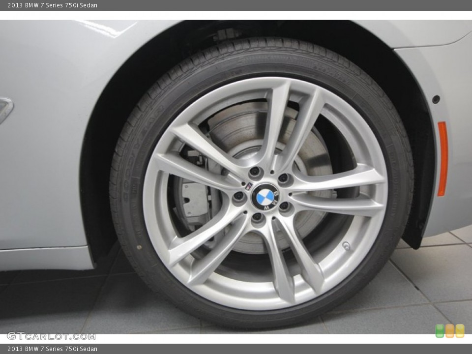 2013 BMW 7 Series 750i Sedan Wheel and Tire Photo #75982127