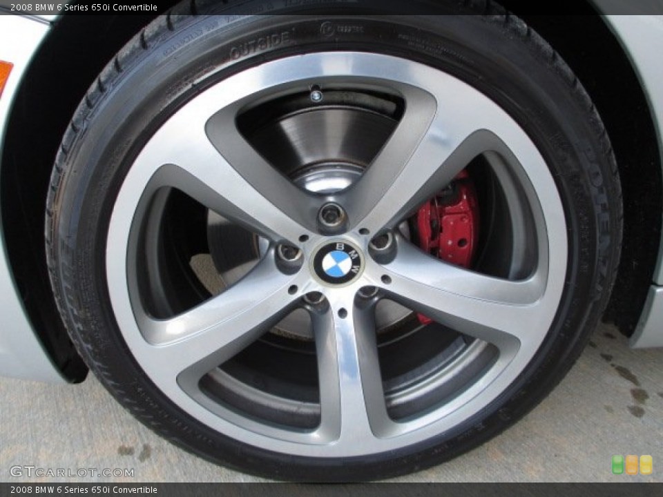 2008 BMW 6 Series 650i Convertible Wheel and Tire Photo #75983078